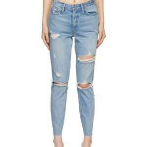 GRLFRND
Blue Karolina Butt Slit Jeans
